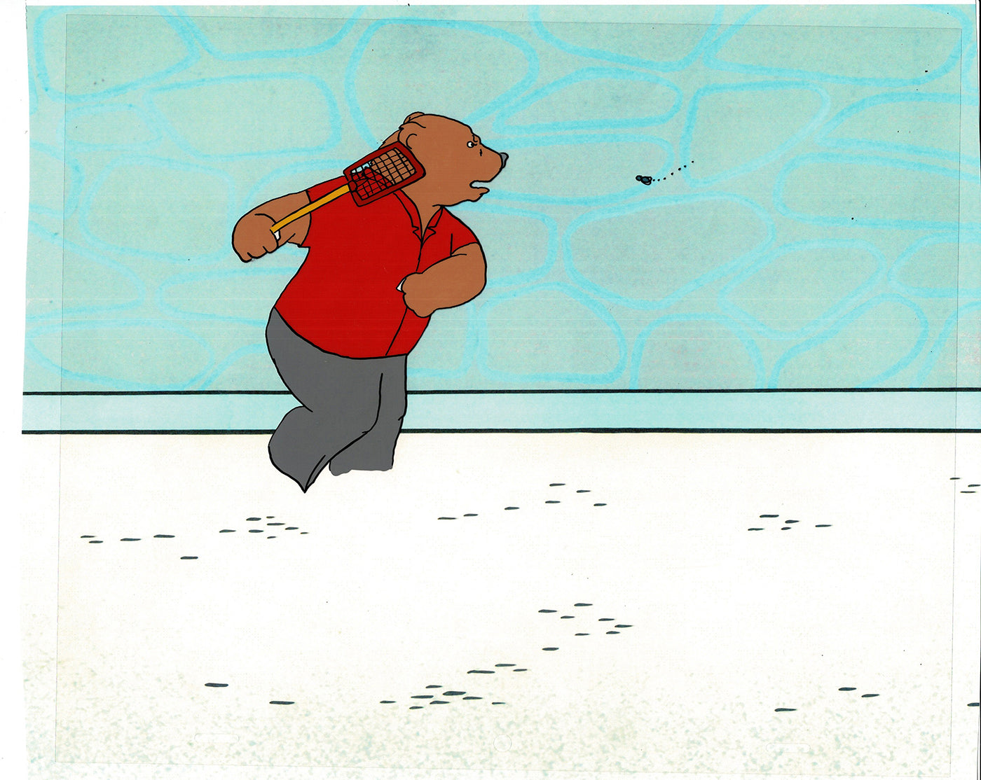 Bear and the Fly Cel and Drawing Production Animation Book by Paula Winter Cartoon by Daniel Ivanick 1985 A-40