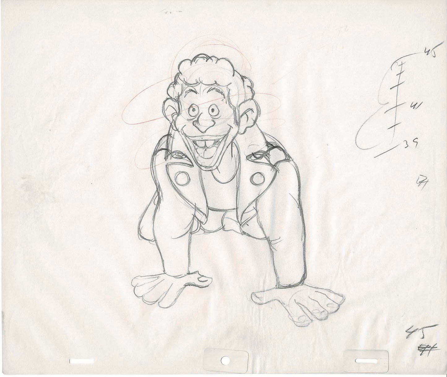 Hey Good Lookin Cartoon Production Animation Cel Drawing from Ralph Bakshi 1973-82 A-45