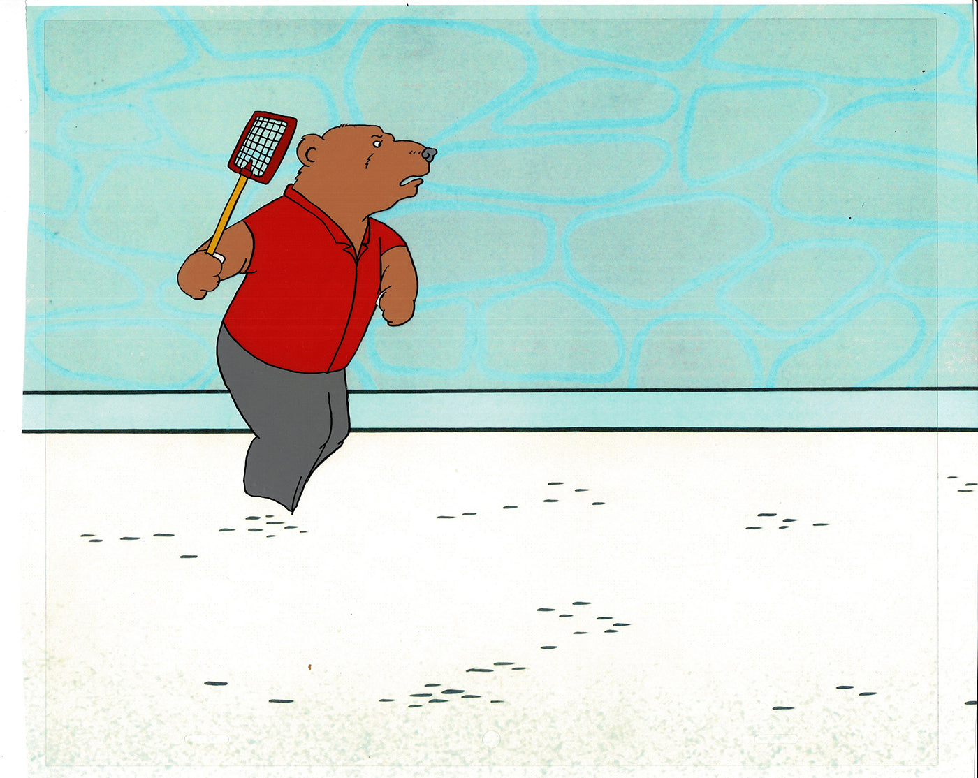 Bear and the Fly Cel and Drawing Production Animation Book by Paula Winter Cartoon by Daniel Ivanick 1985 A-45