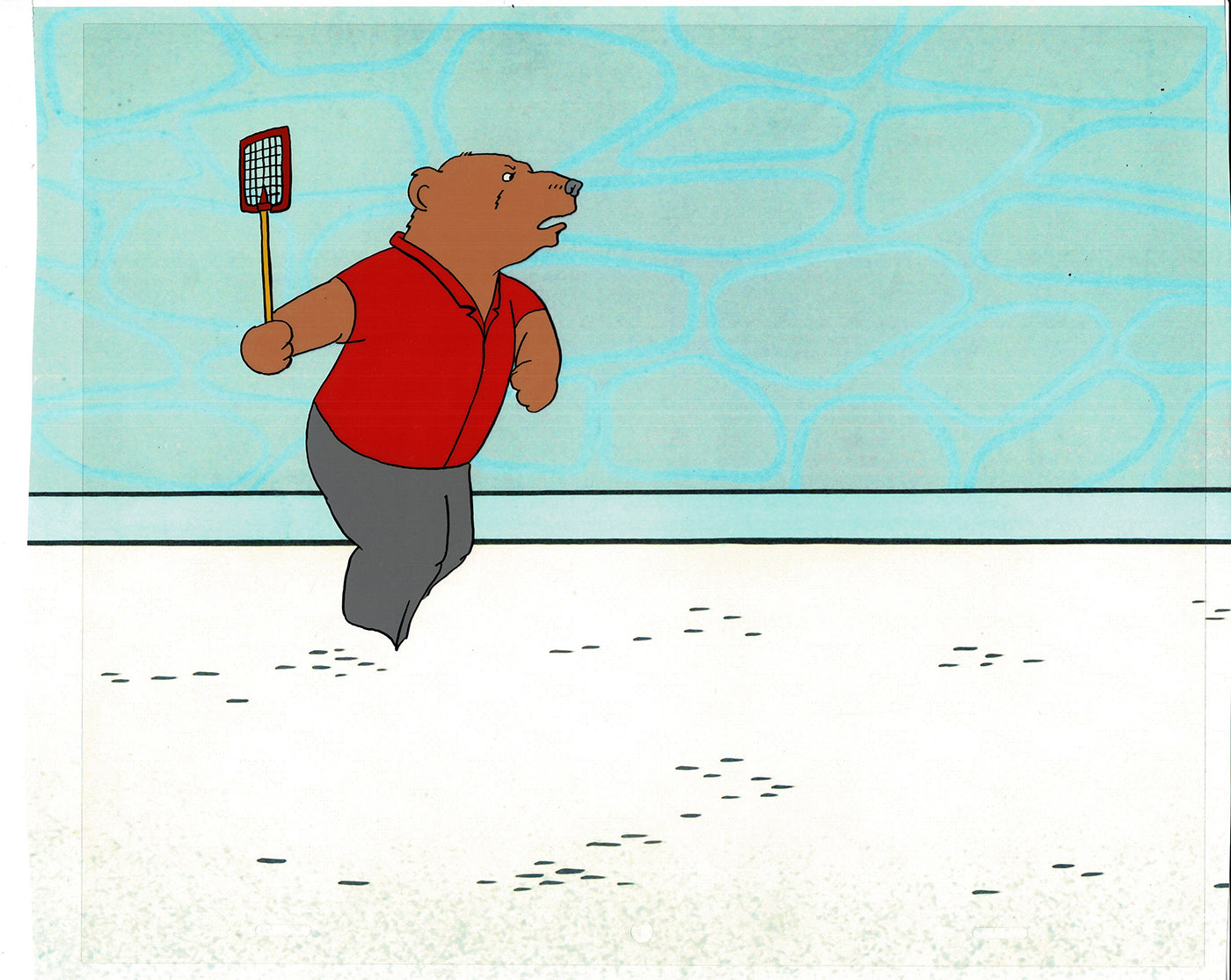 Bear and the Fly Cel and Drawing Production Animation Book by Paula Winter Cartoon by Daniel Ivanick 1985 A-46