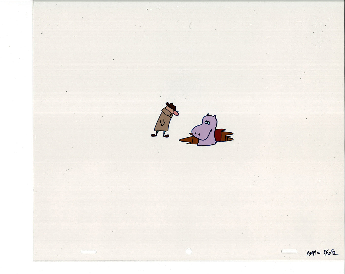 Sesame Street Cel and Drawing Detective The Heavyweight Production Cartoon Ivanick 1989 D-46