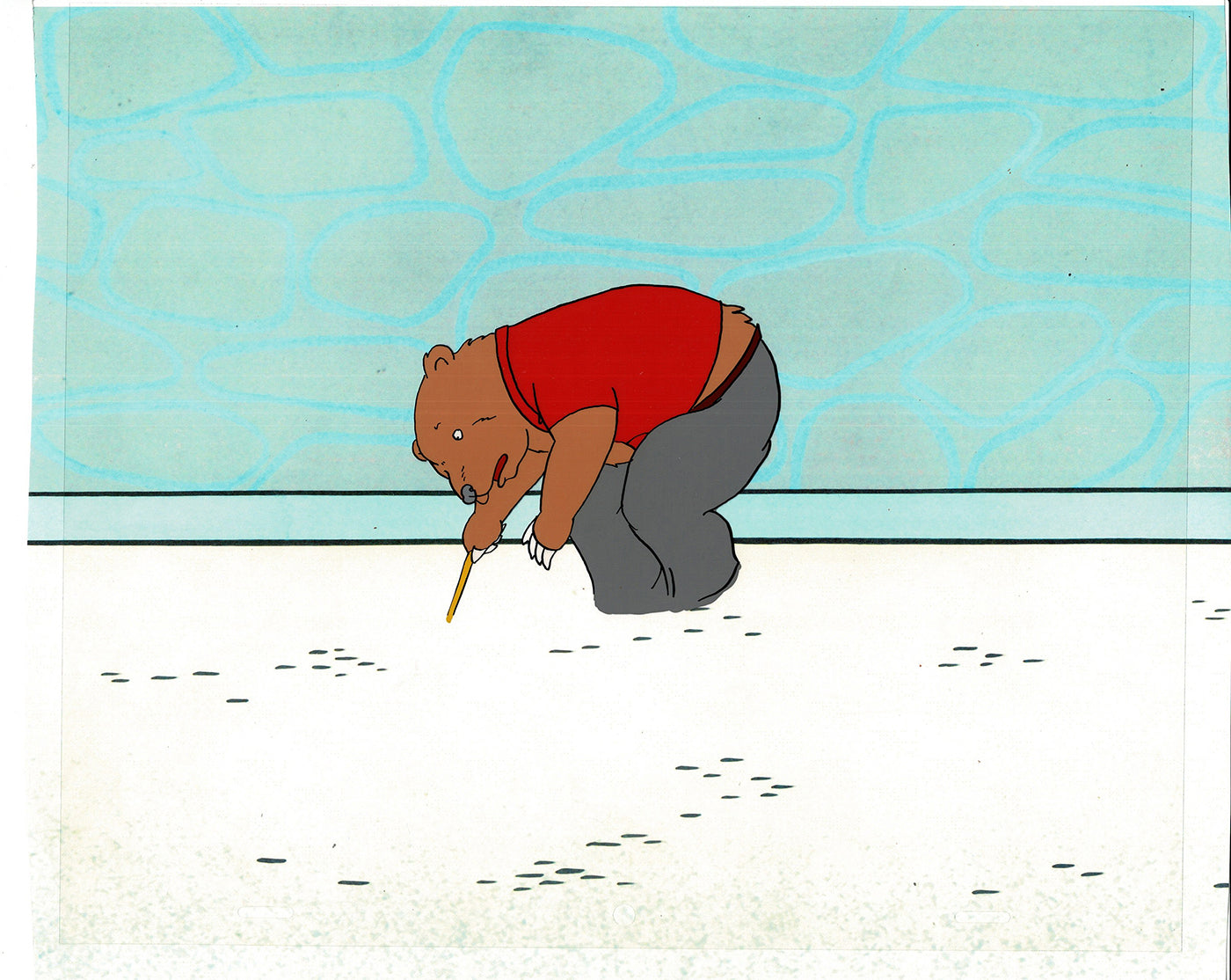 Bear and the Fly Cel and Drawing Production Animation Book by Paula Winter Cartoon by Daniel Ivanick 1985 C-04