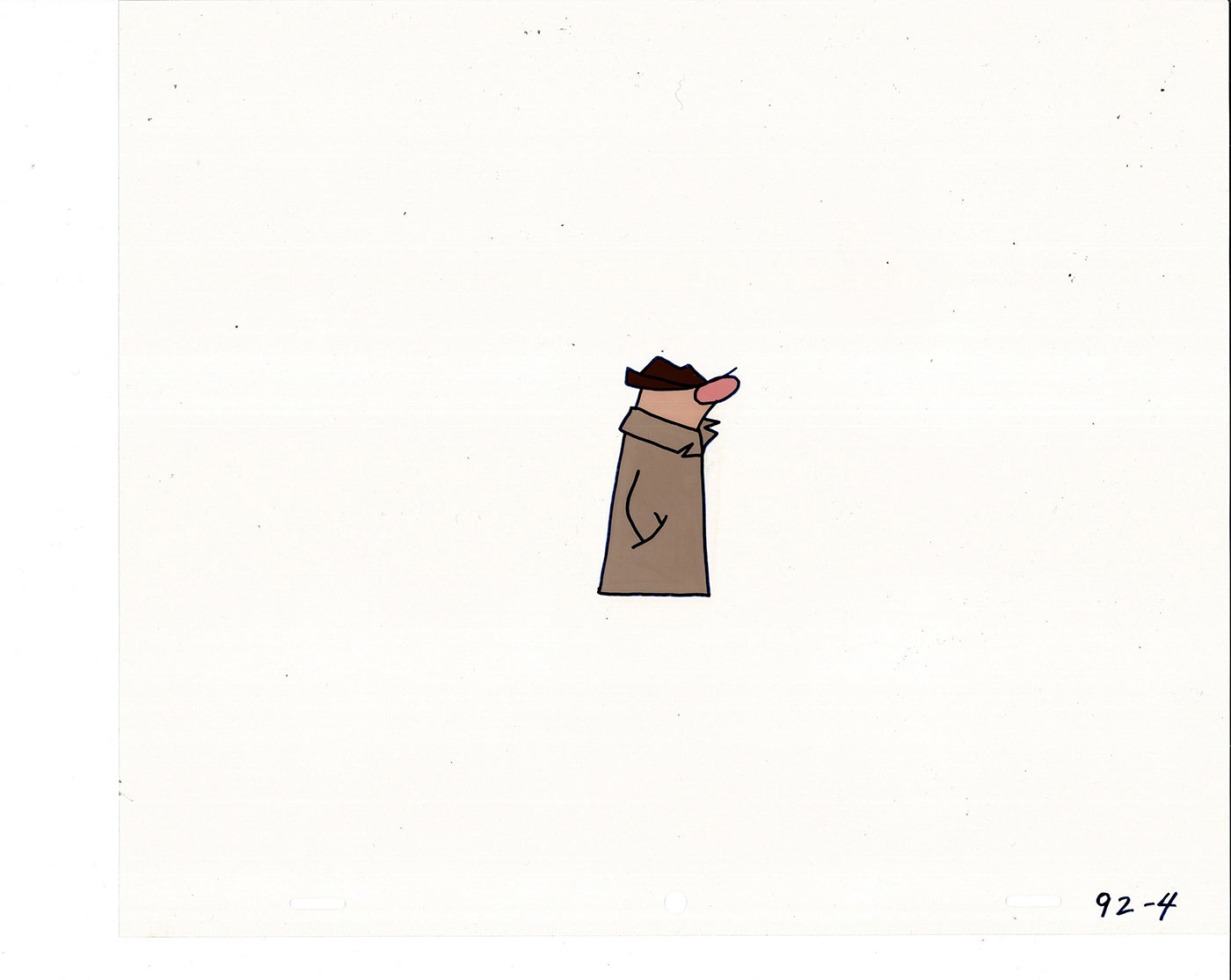 Sesame Street Cel and Drawing Detective The Heavyweight Production Cartoon Ivanick 1989 B-04