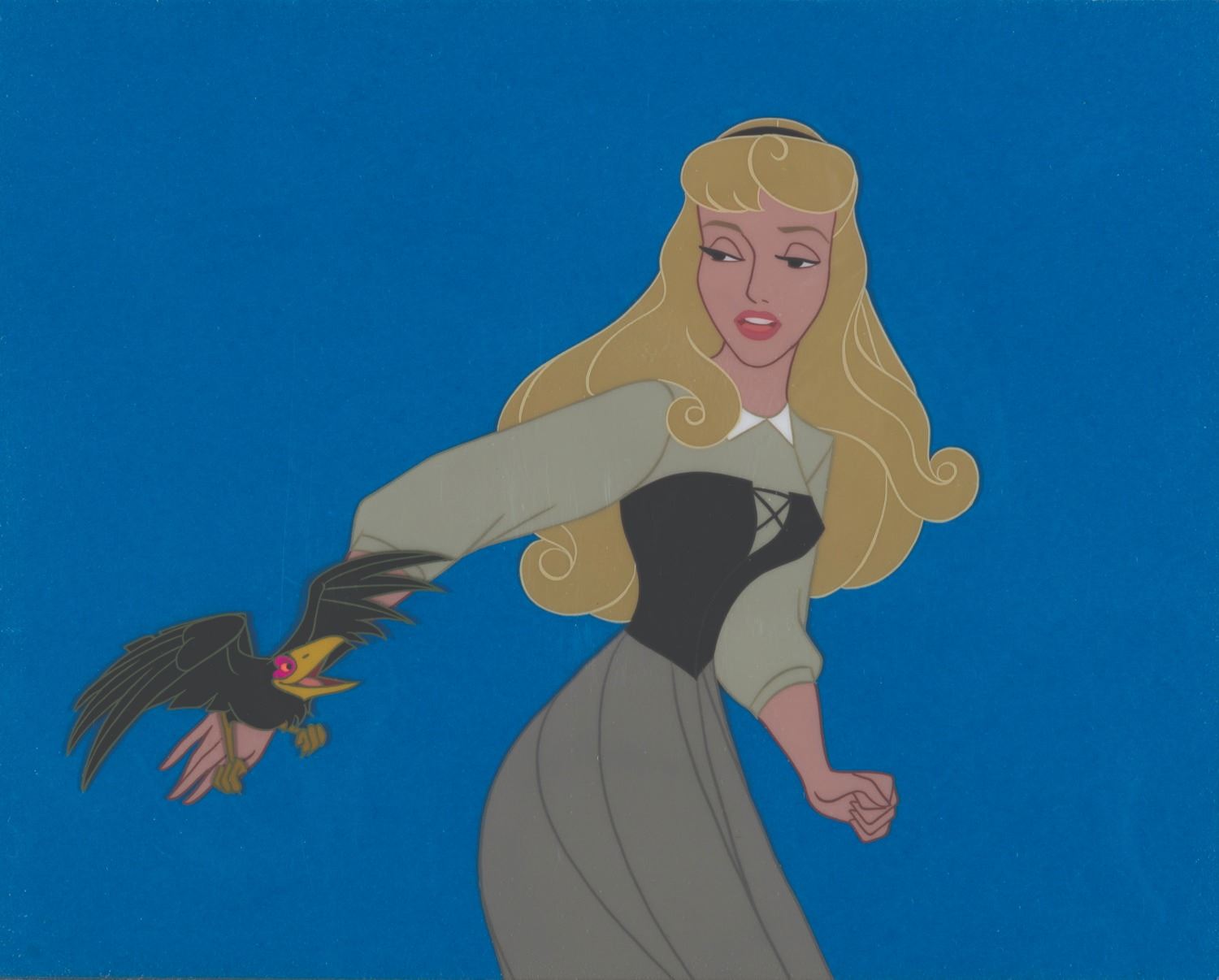 Sleeping Beauty Aurora Briar Rose and Diablo Production Animation Cel Charles Scott Gallery Sleeping Beauty Aurora Briar Rose and Diablo Production Animation Cel Charles Scott Gallery