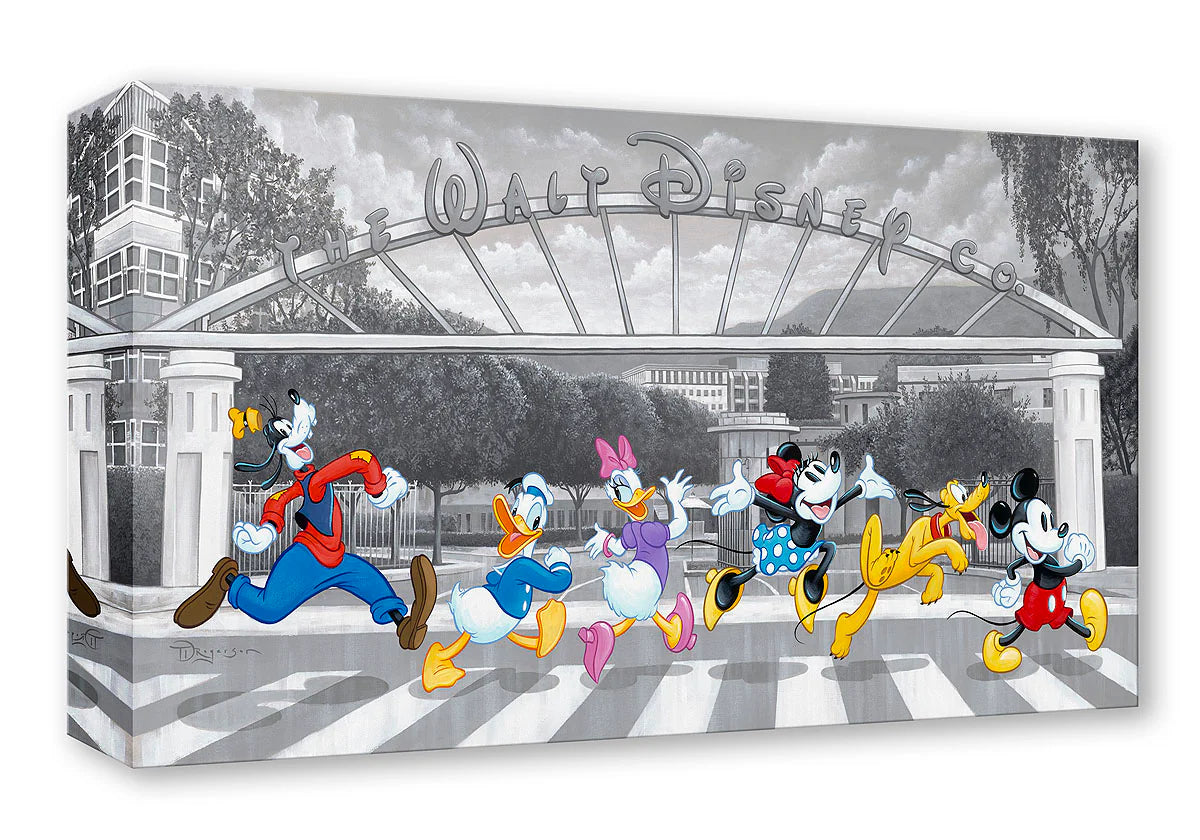 Mickey Mouse Film Walt Disney Fine Art Tim Rogerson Limited Edition Treasures on Canvas Print TOC "Studio Crossing"