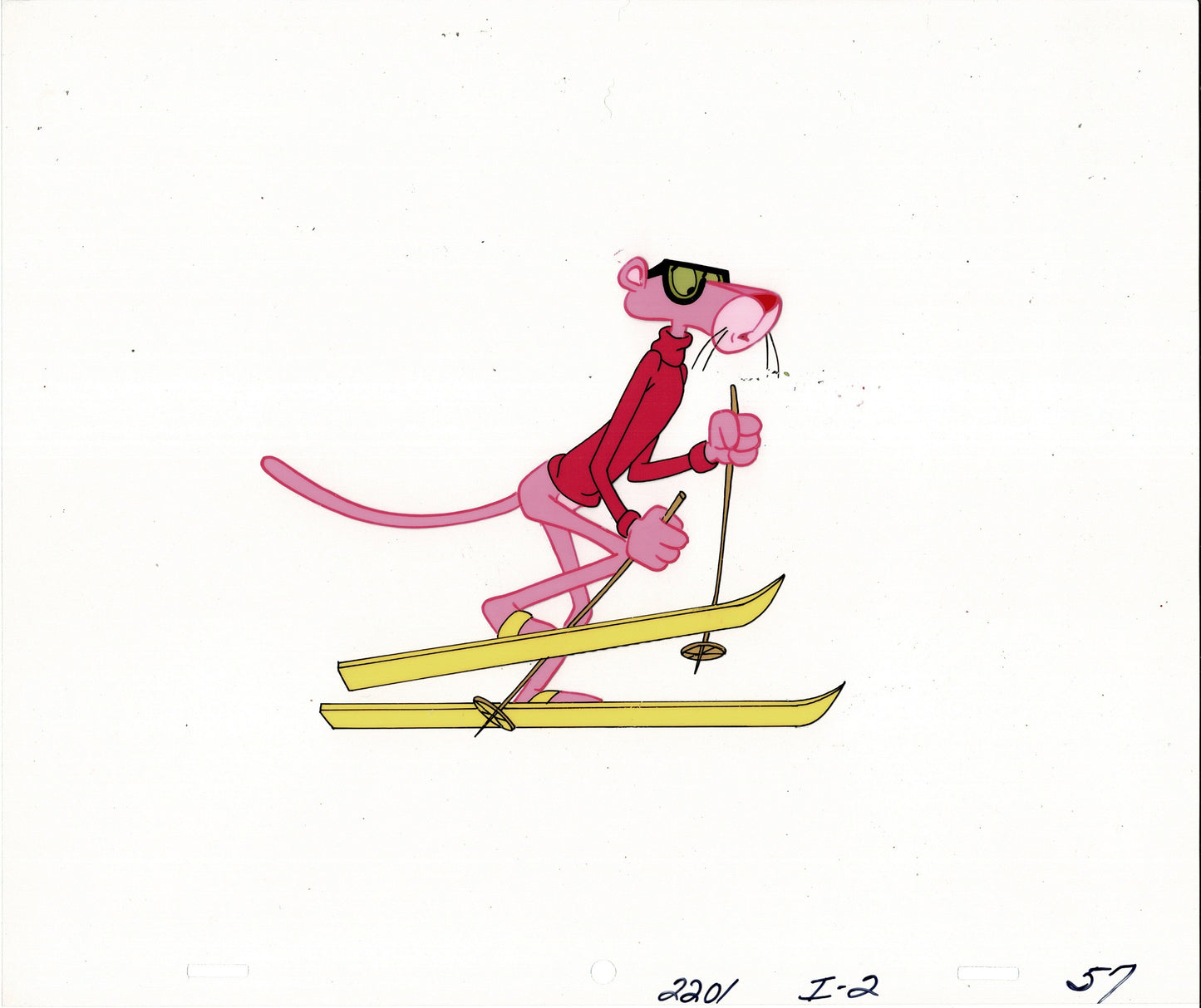 Pink Panther Olym-Pinks Production Cel and Drawing 1980 DePatie Freleng 57