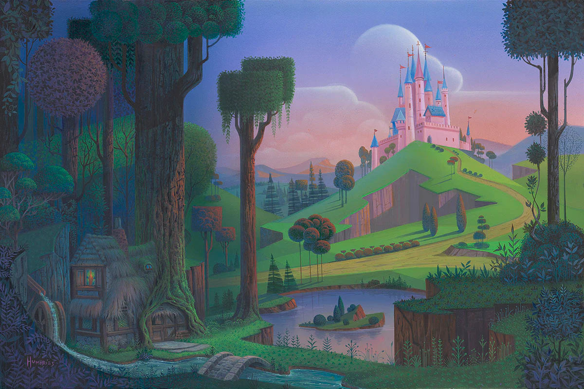 Sleeping Beauty Walt Disney Fine Art Michael Humphries Signed Limited Edition of 50 Print on Canvas Distant Dreams