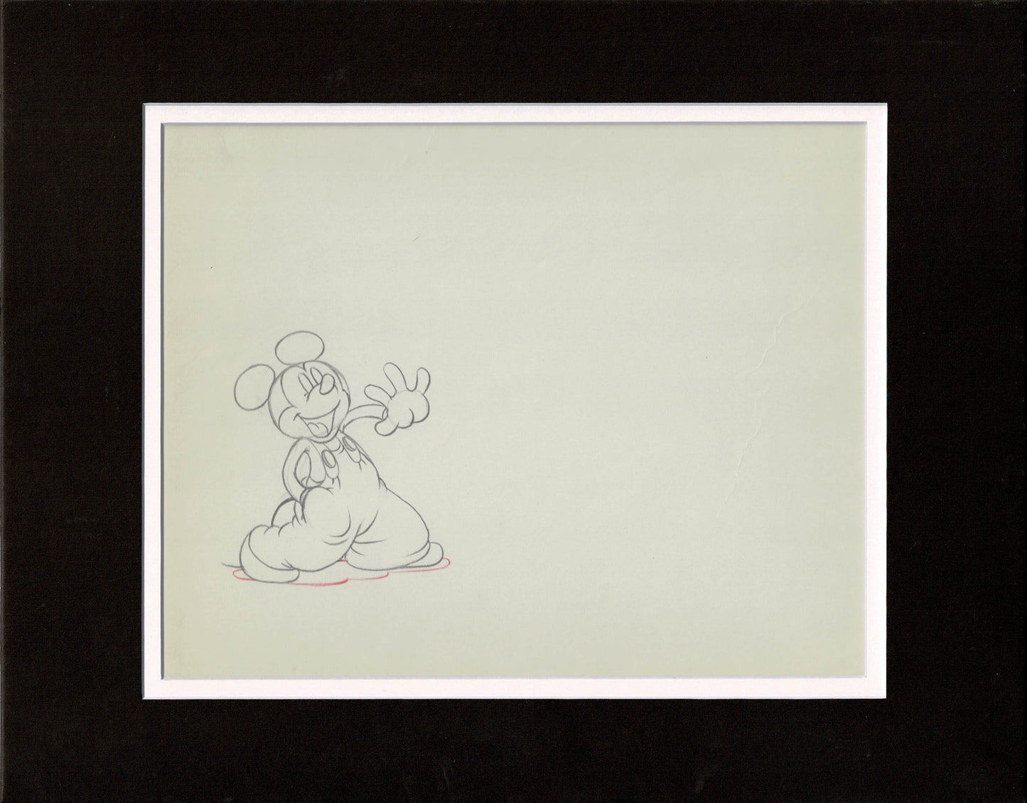 Mickey Mouse 1936 Original Production Animation Cel Drawings (2 Lot) from Disney Mickeys Elephant 58