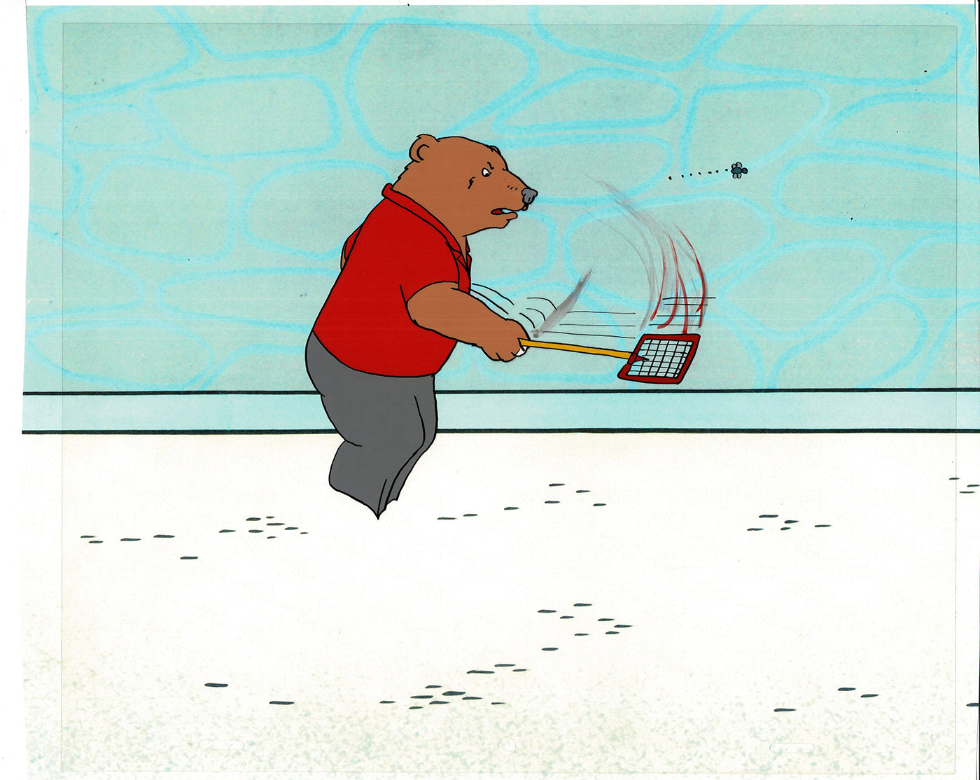 Bear and the Fly Cel and Drawing Production Animation Book by Paula Winter Cartoon by Daniel Ivanick 1985 B-05