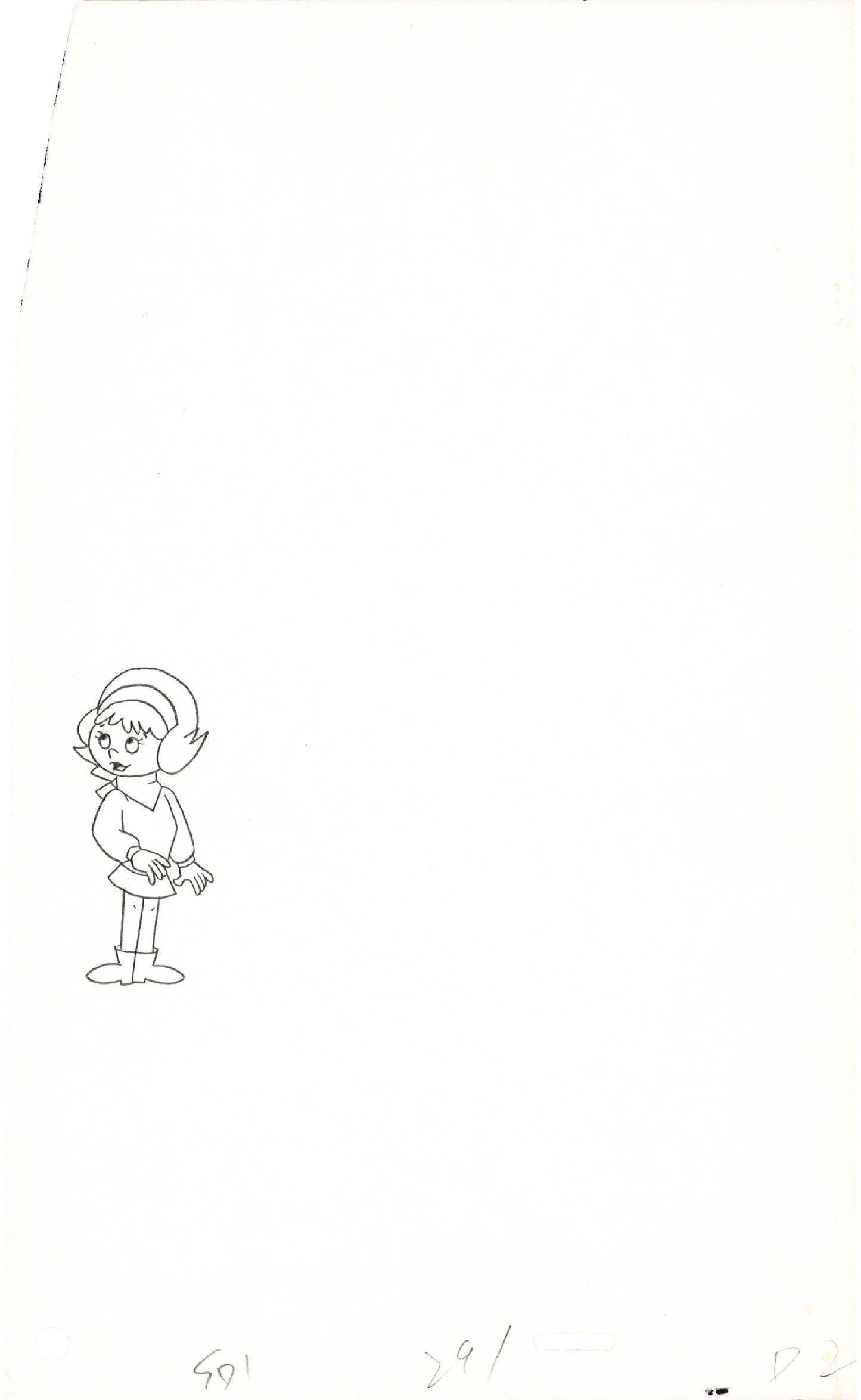 A Pup Named Scooby Doo Hanna Barbera 1988-91 Production Animation Cel Drawing Fragment A05