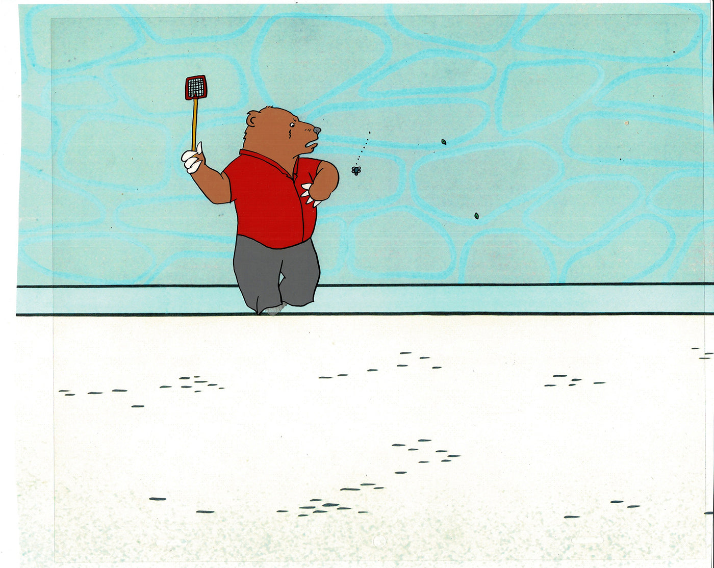 Bear and the Fly Cel and Drawing Production Animation Book by Paula Winter Cartoon by Daniel Ivanick 1985 A-05
