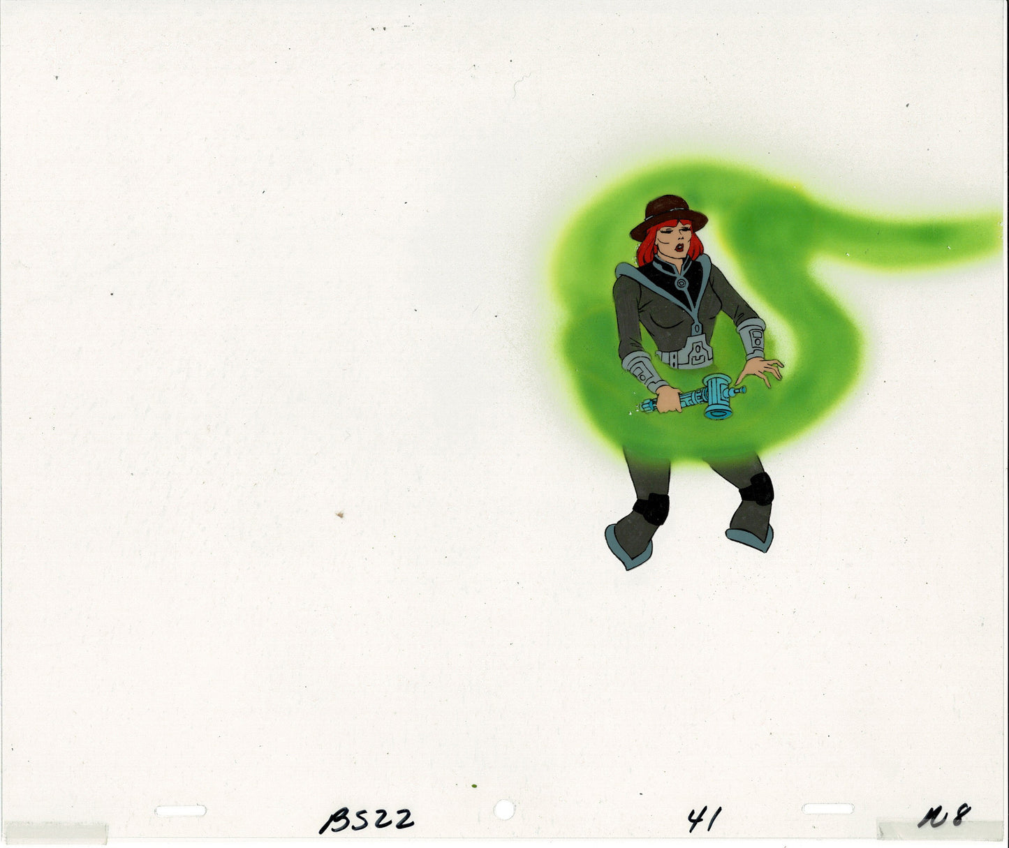 Bravestarr Animation Cartoon Production Cel n Draw Filmation 1987-8 H-05