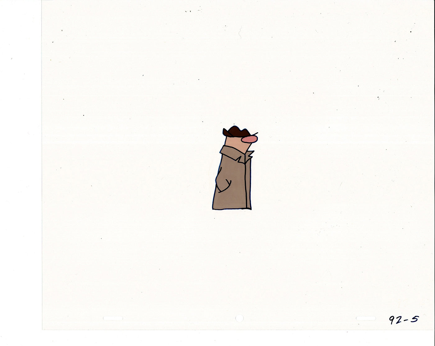 Sesame Street Cel and Drawing Detective The Heavyweight Production Cartoon Ivanick 1989 B-05