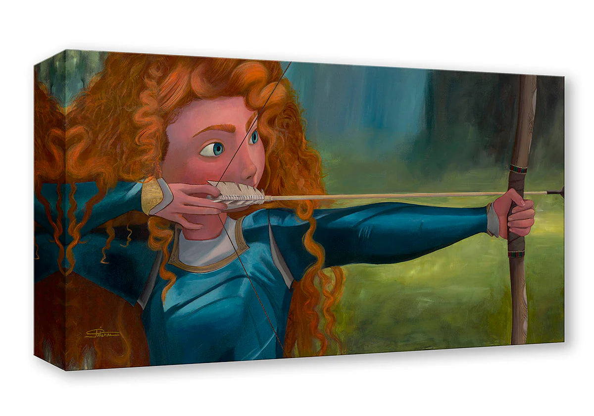 Brave Merida Walt Disney Fine Art Arienne Boley Limited Edition of 1500 TOC Treasures on Canvas Print Fate Within Us