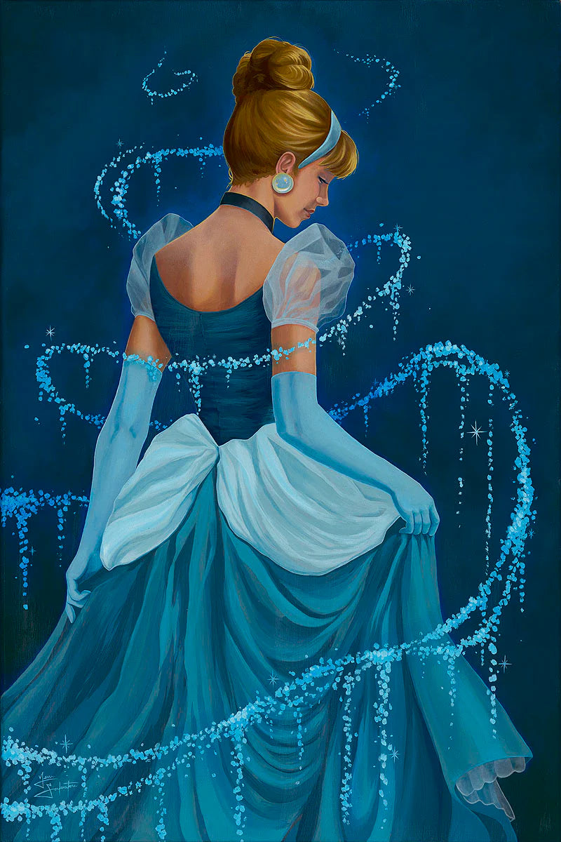 Cinderella Walt Disney Fine Art Jean Salvatore Signed Limited Edition of 50 Print on Canvas Shine and Grace