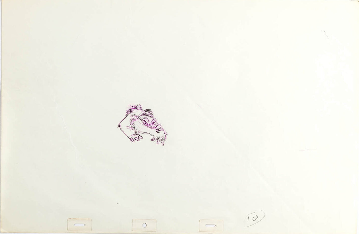 Fox and the Hound Mr Digger 2 Disney Production Animation Cel Drawings 1981 5-6