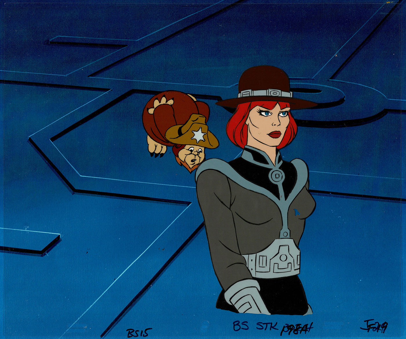 Bravestarr Animation Cartoon Production Cel n Draw Filmation 1987-8 J-06