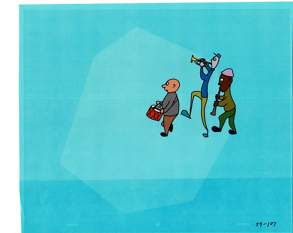 Sesame Street Cel and Drawing Detective Anticipation Production Cartoon Ivanick 1989 ES06