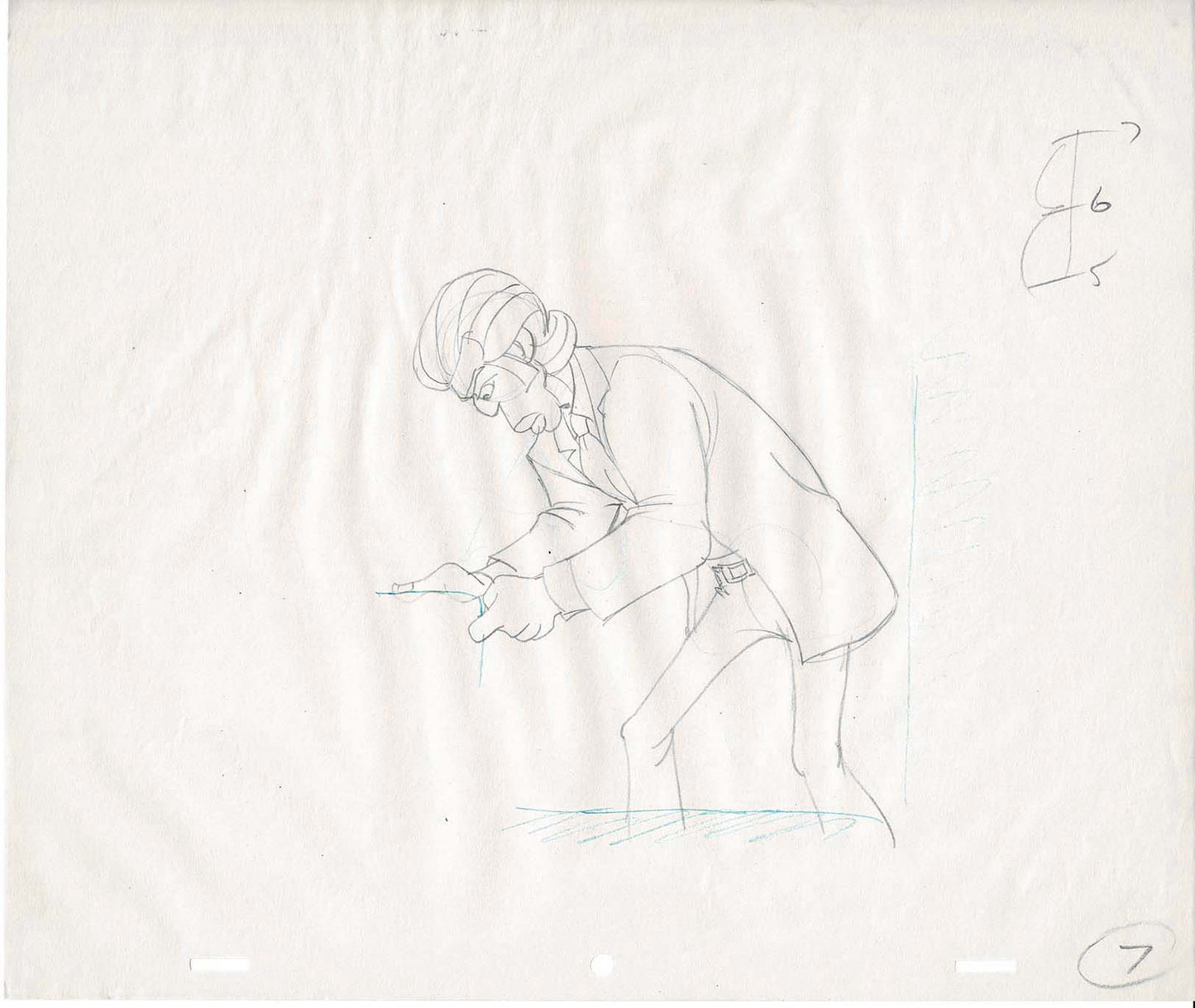Hey Good Lookin Cartoon Production Animation Cel Drawing from Ralph Bakshi 1973-82 A-7