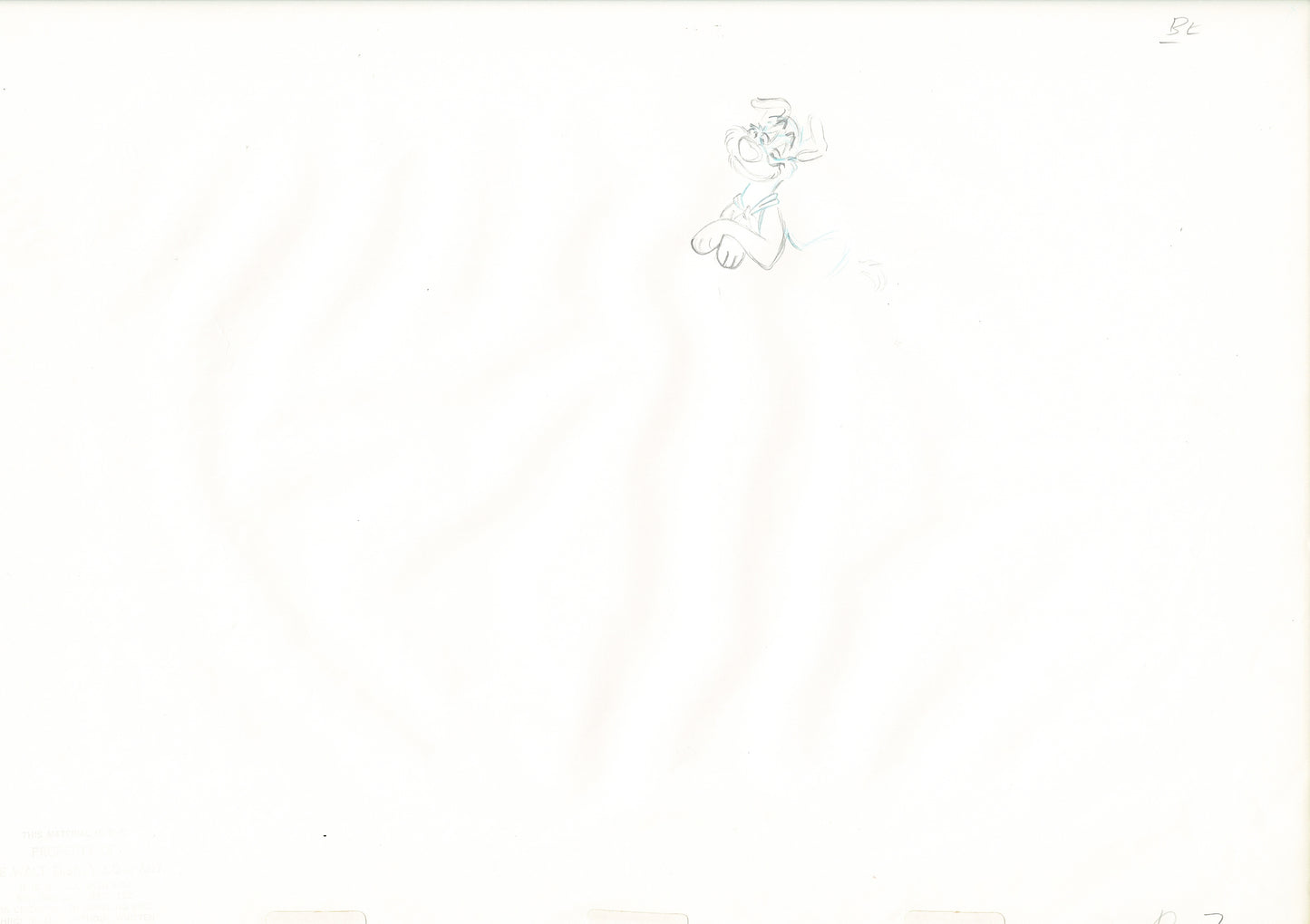 Oliver & Company 1988 DODGER Walt Disney Original Production Animation Drawing A7