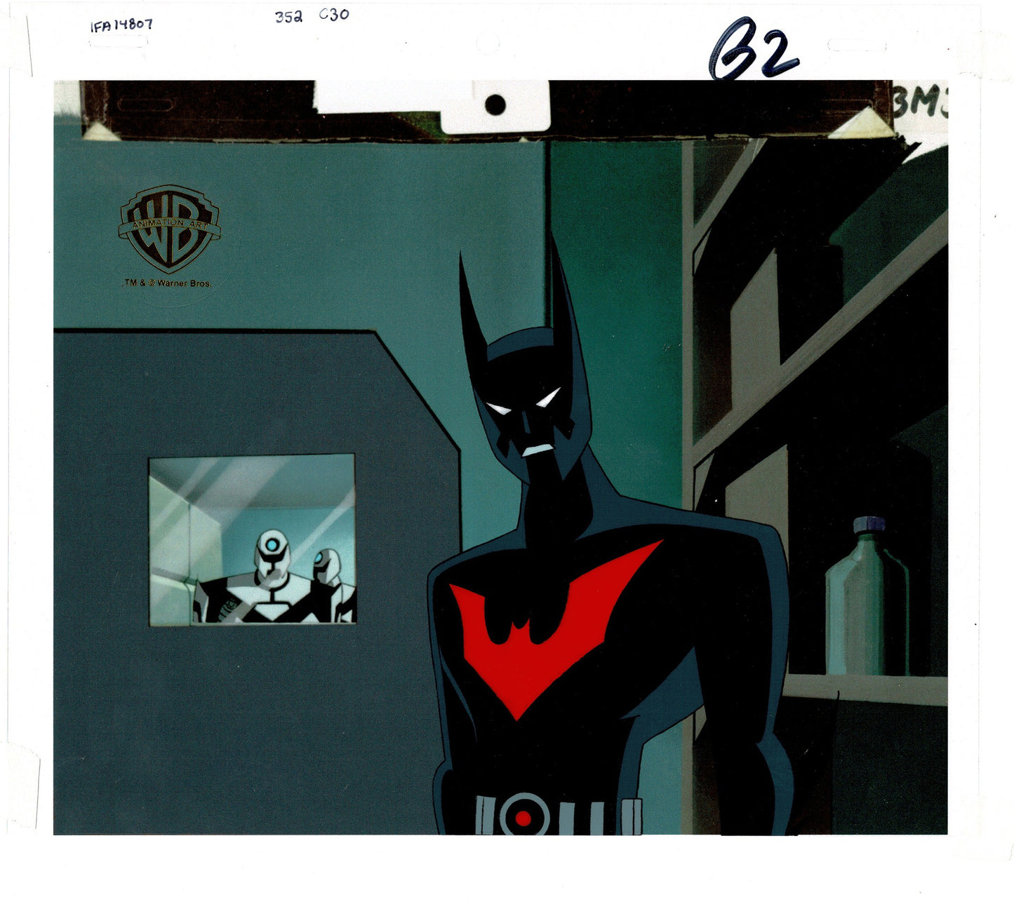 Batman Beyond Original Production Animation Cel Setup Warner Bros DC 1999 Rebirth b