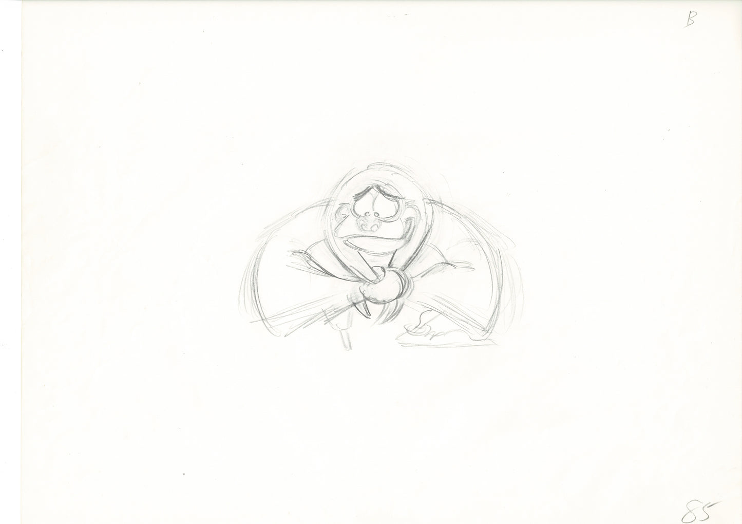 The Great Mouse Detective Fidget the Bat Walt Disney Production Animation Drawing 1986 A85