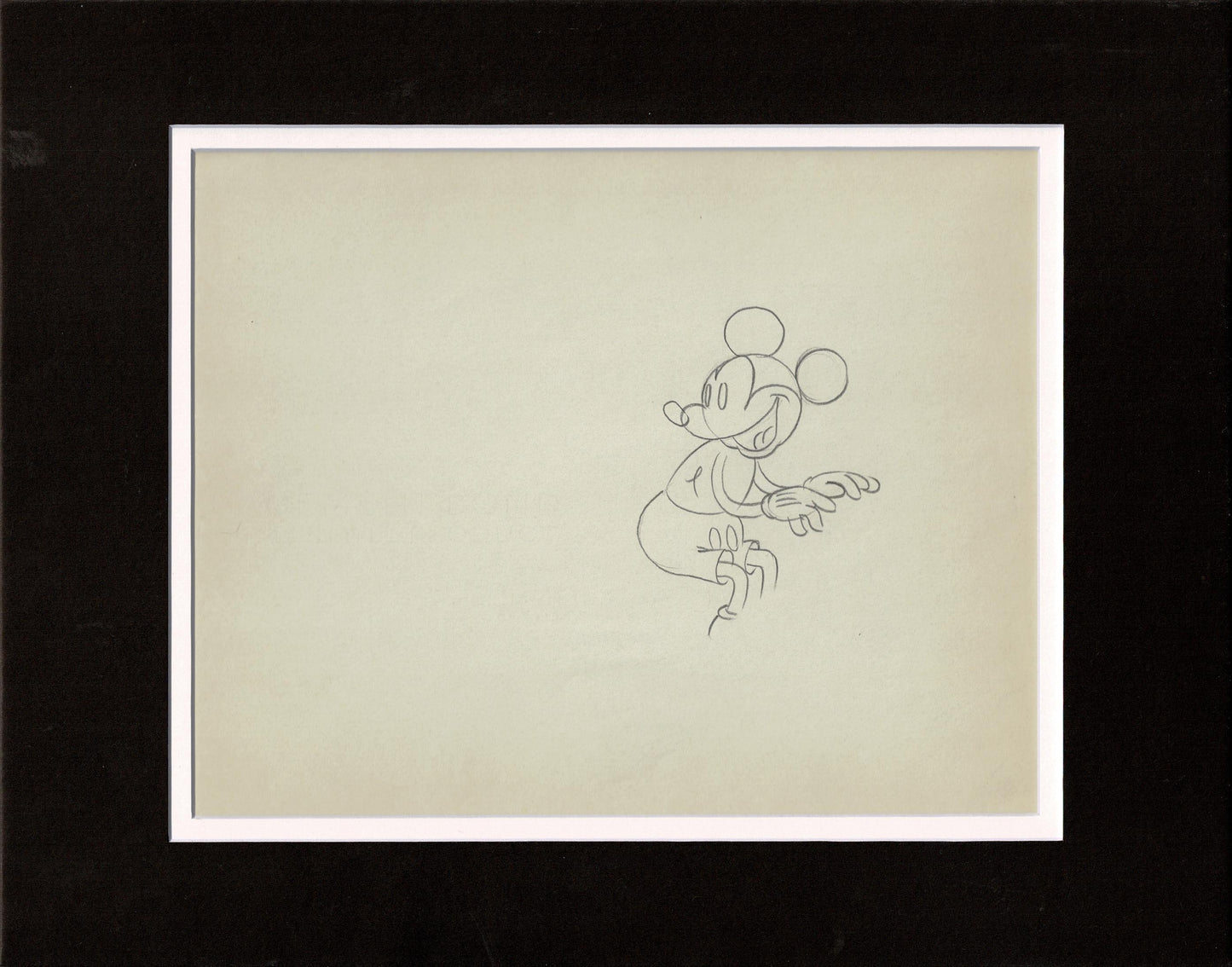 Mickey Mouse 1933 Original Production Animation Cel Drawing from Disney Puppy Love 893