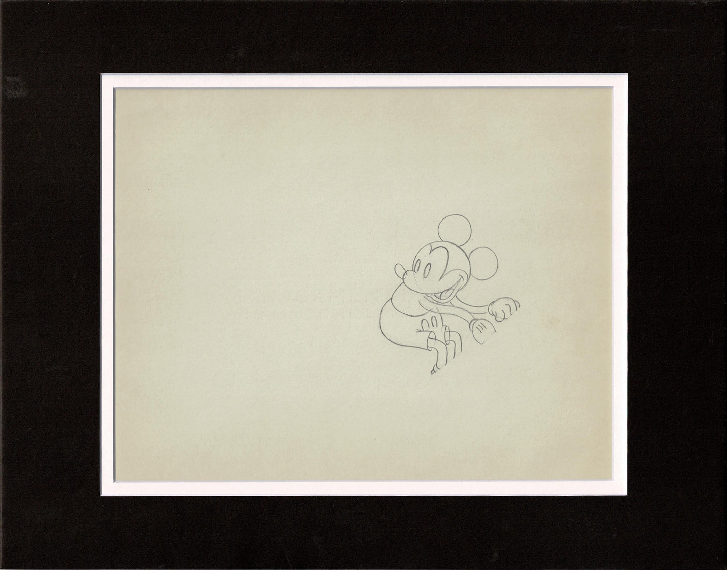 Mickey Mouse 1933 Original Production Animation Cel Drawing from Disney Puppy Love 896