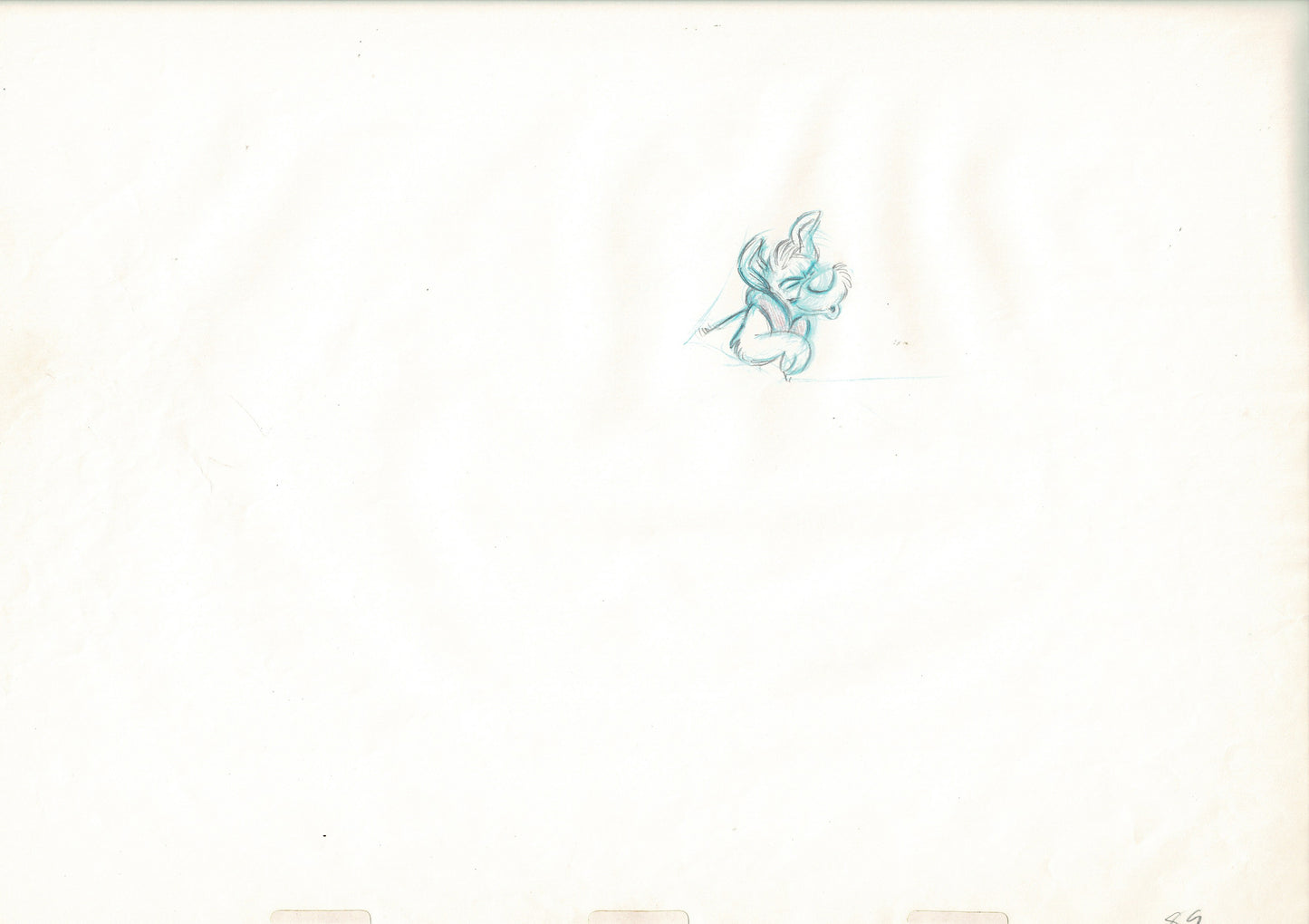 Oliver & Company 1988 DODGER Walt Disney Original Production Animation Drawing B89