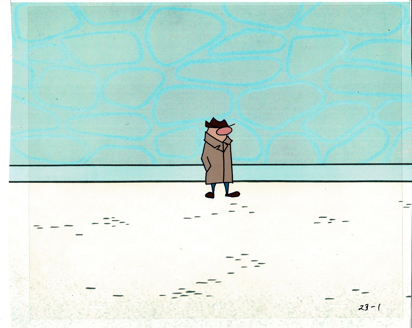 Sesame Street Cel and Drawing Detective Snake Production Cartoon The Coil Case Ivanick 1989 A-08
