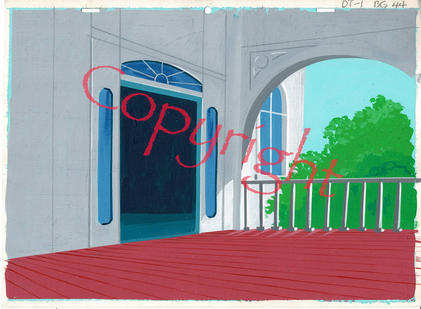 Dick Tracy Production Animation Background from Filmation 1961-1962 A-08