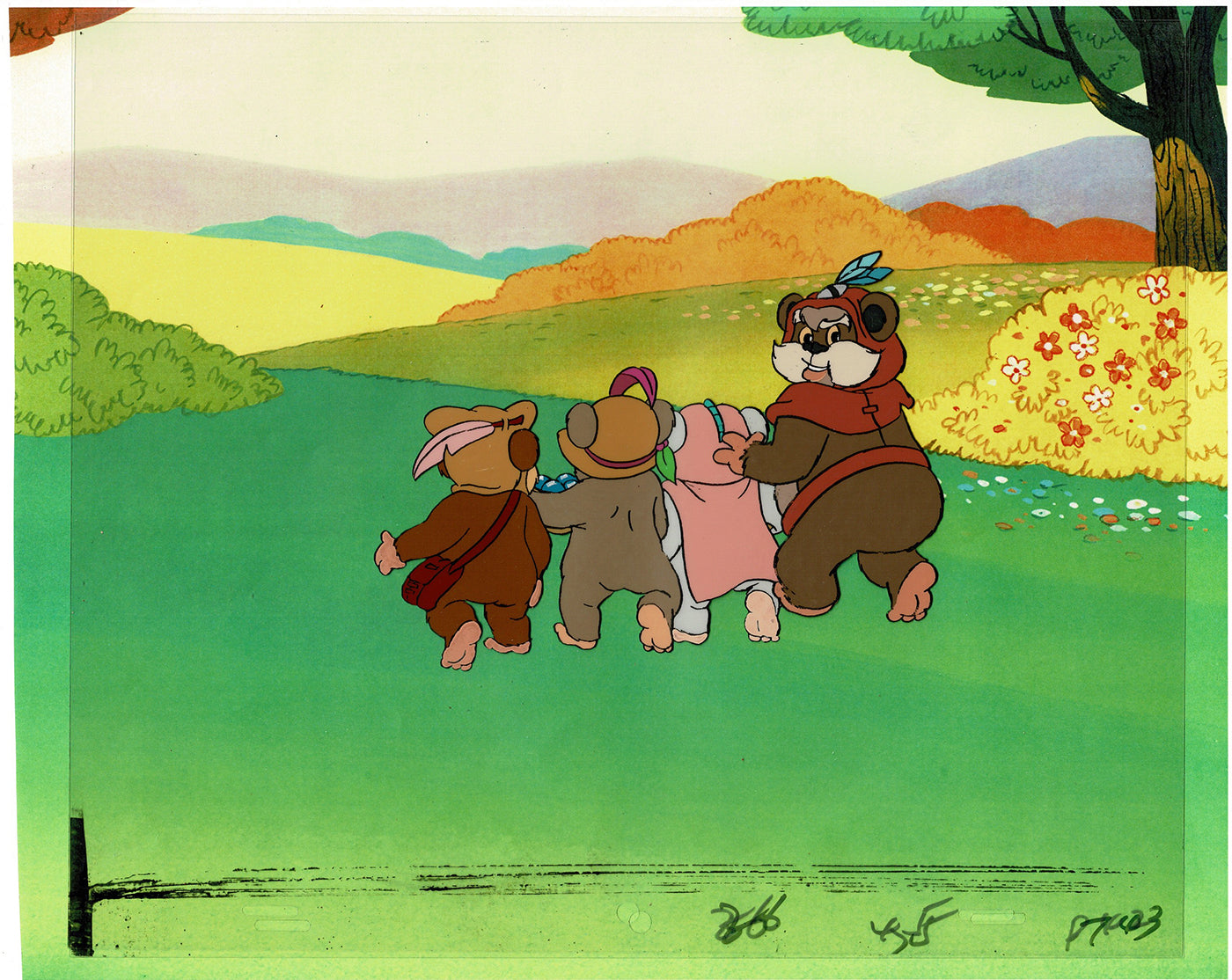 Star Wars: Ewoks Original Production Animation Cel (s) from Lucasfilm F-08