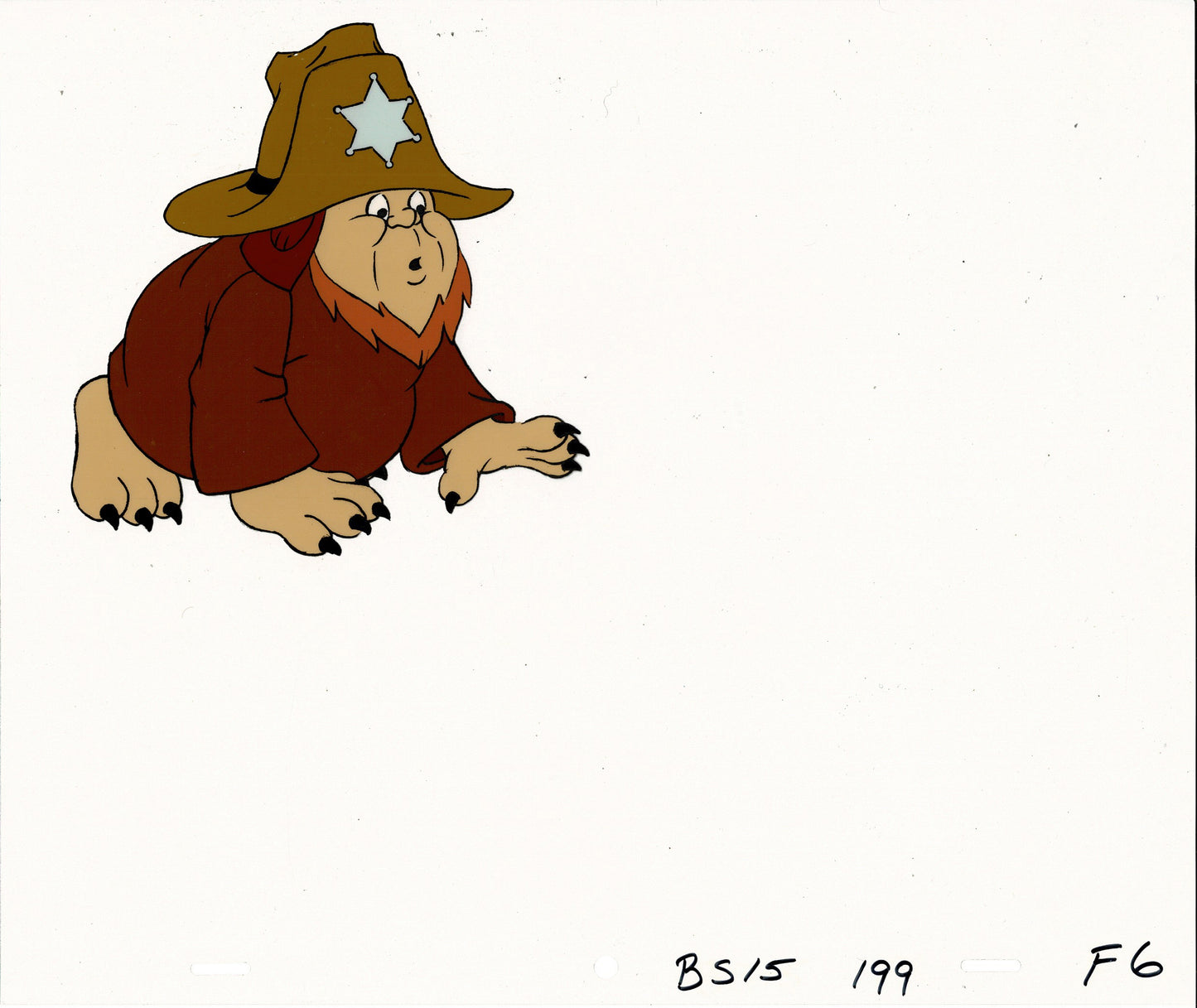 Bravestarr Animation Cartoon Production Cel n Draw Filmation 1987-8 H-08