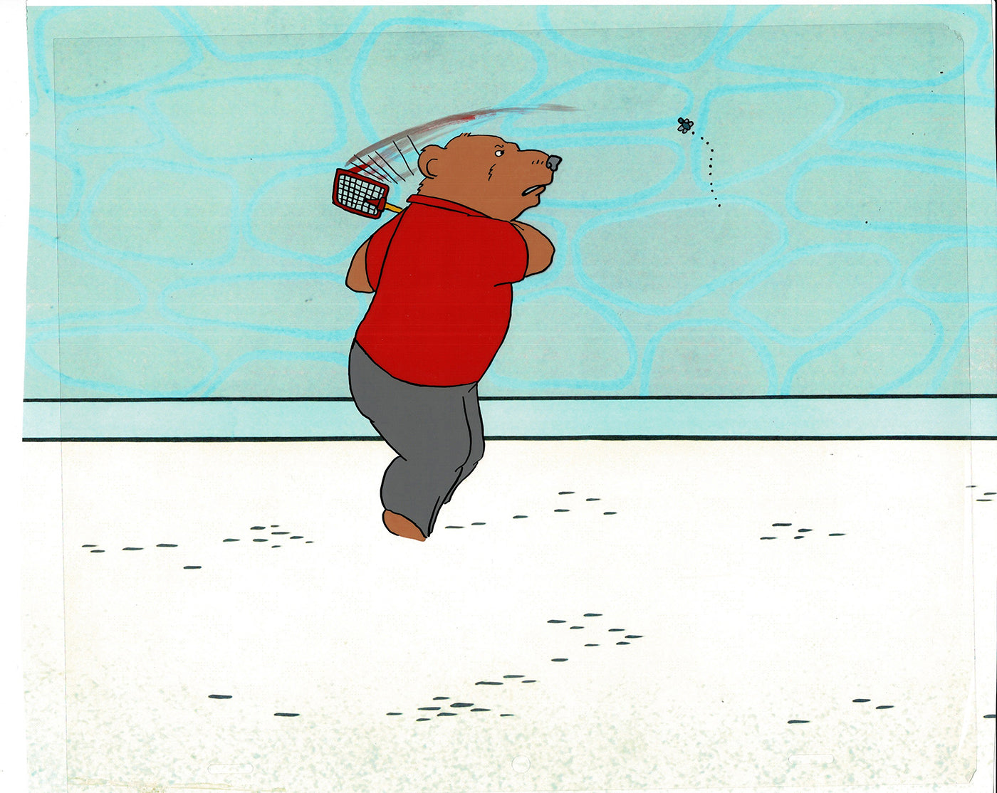 Bear and the Fly Cel and Drawing Production Animation Book by Paula Winter Cartoon by Daniel Ivanick 1985 B-09