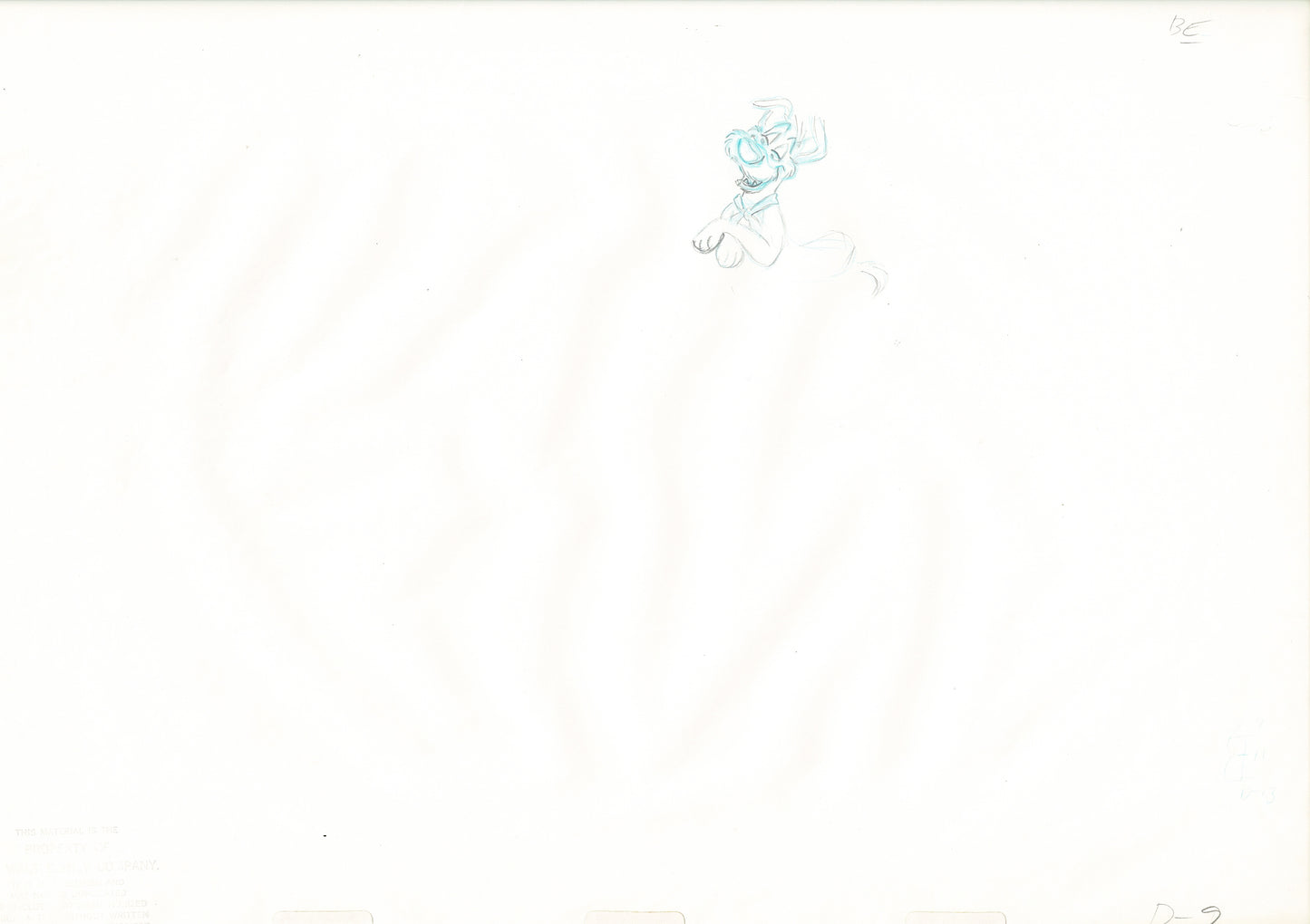 Oliver & Company 1988 DODGER Walt Disney Original Production Animation Drawing A9