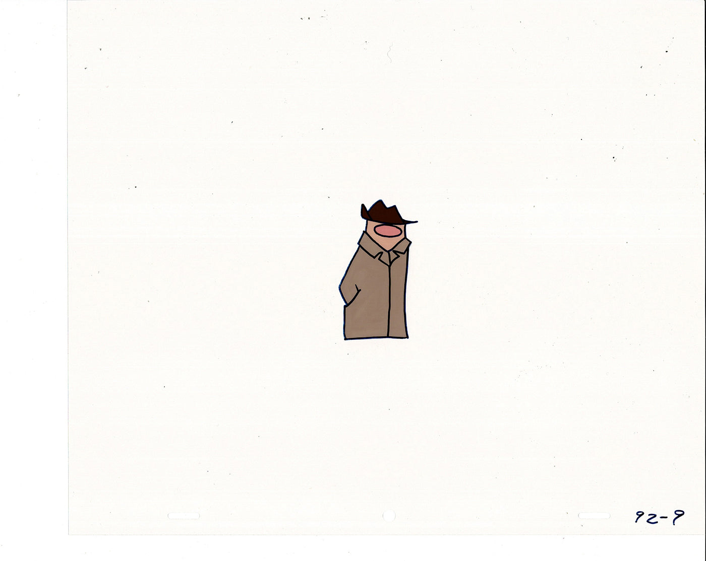 Sesame Street Cel and Drawing Detective The Heavyweight Production Cartoon Ivanick 1989 B-09