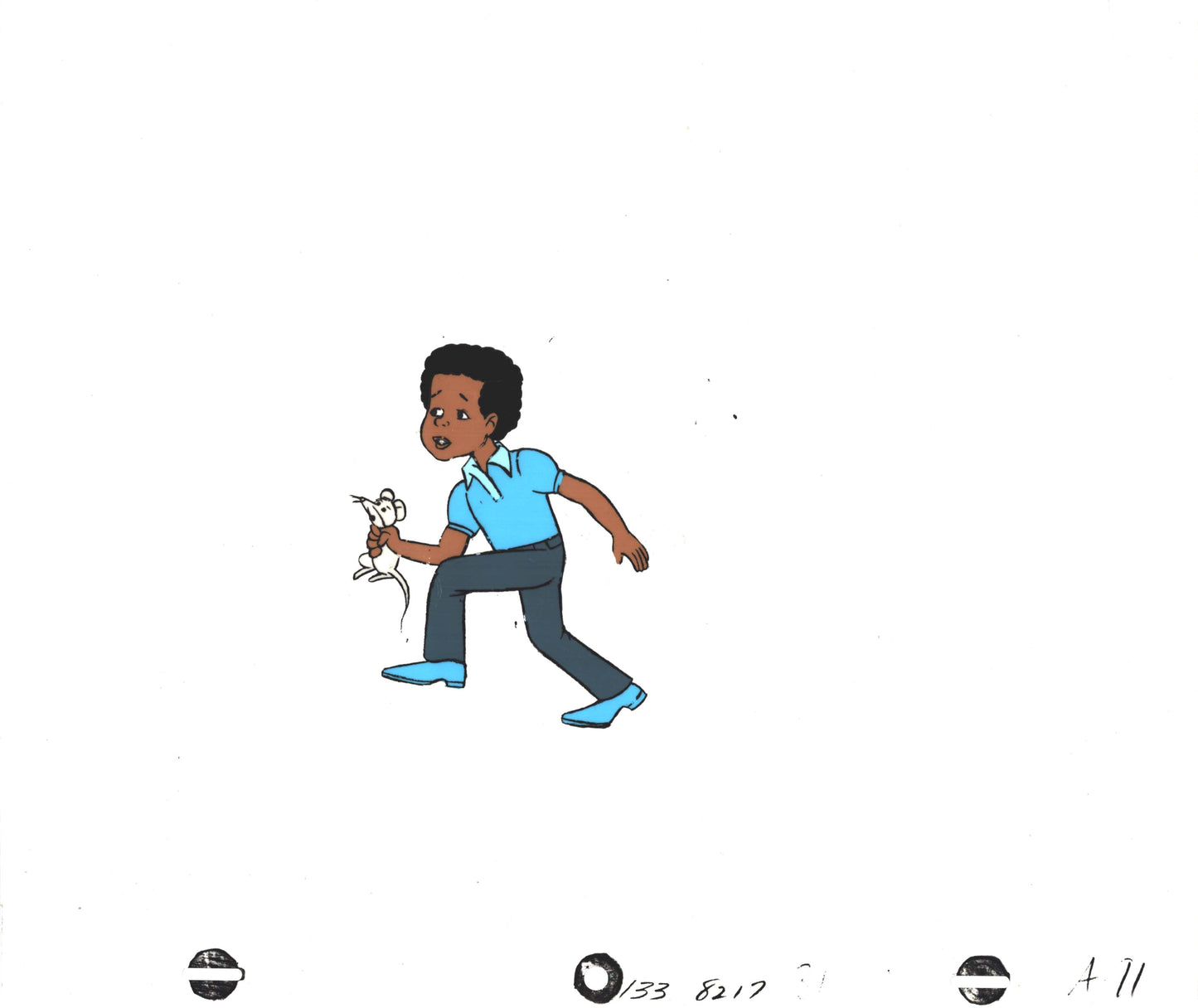 Gary Coleman Show 1982-3 Production Animation Art Cel Hanna Barbera 1982-1983 AL