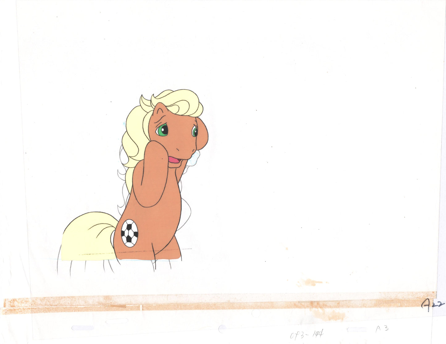 My Little Pony Original Production Animation Cel Hasbro Sunbow 1980s or 90s Used to Make the Cartoon 3-A22
