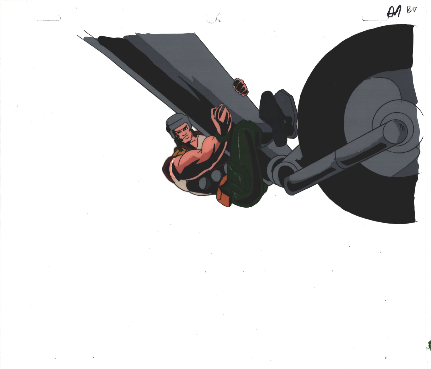 G.I. Joe Extreme Screen-Used Cartoon Production Cel and Drawing 1995-1997 A-a7