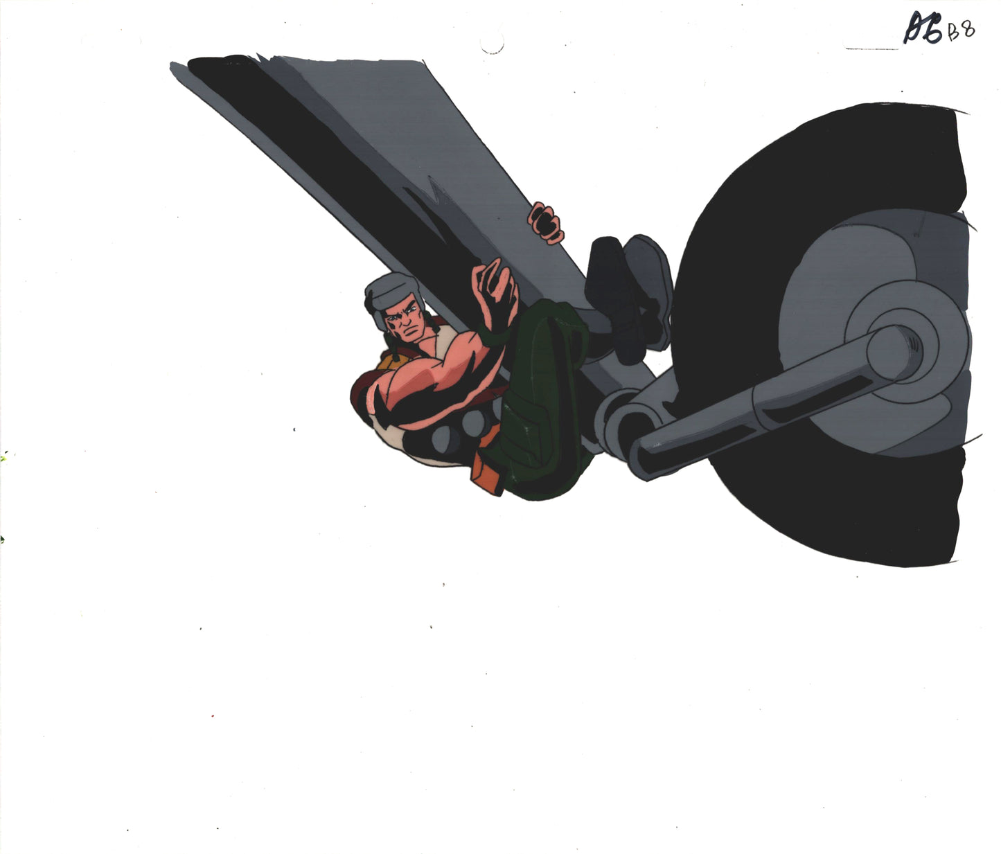 G.I. Joe Extreme Screen-Used Cartoon Production Cel and Drawing 1995-1997 A-a8