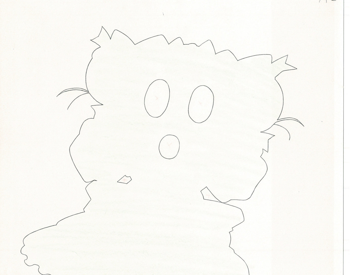 Excel Saga Anime Lot of 2 Production Animation Cel Drawings 2000 BE-23