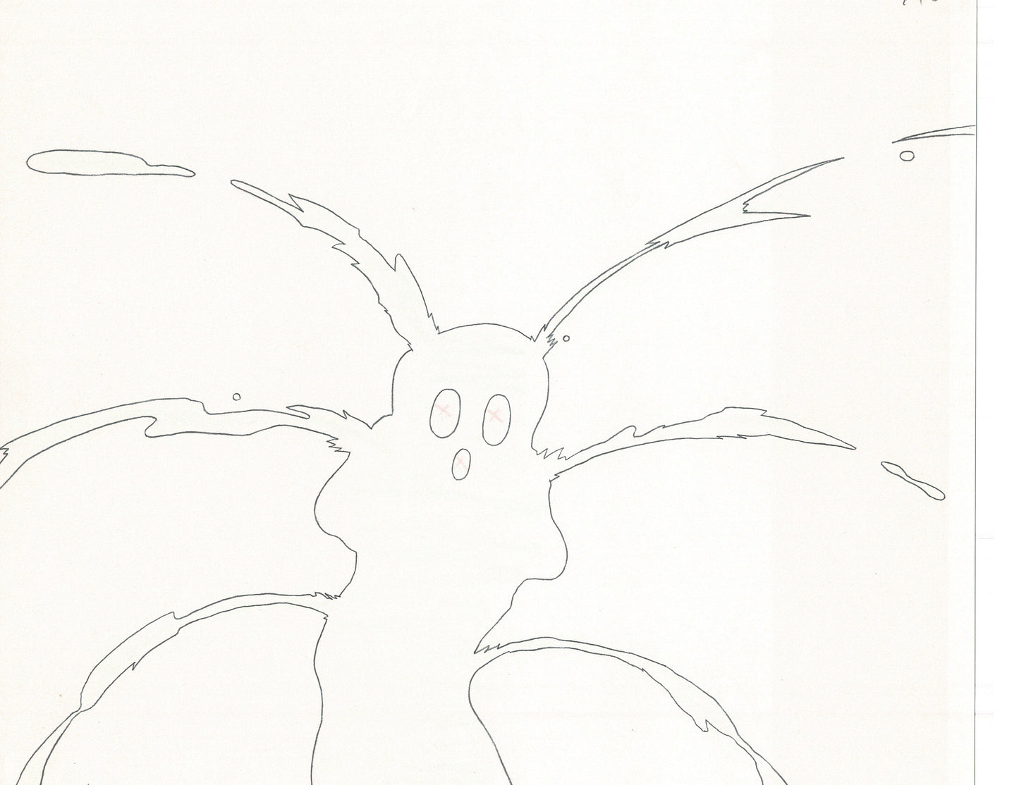 Excel Saga Anime Lot of 2 Production Animation Cel Drawings 2000 BE-37