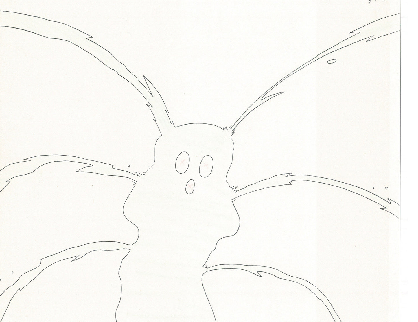 Excel Saga Anime Lot of 2 Production Animation Cel Drawings 2000 BE-39