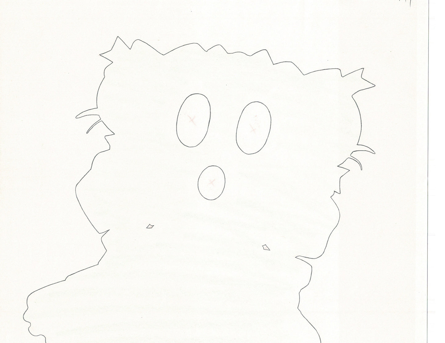 Excel Saga Anime Lot of 2 Production Animation Cel Drawings 2000 BE-53