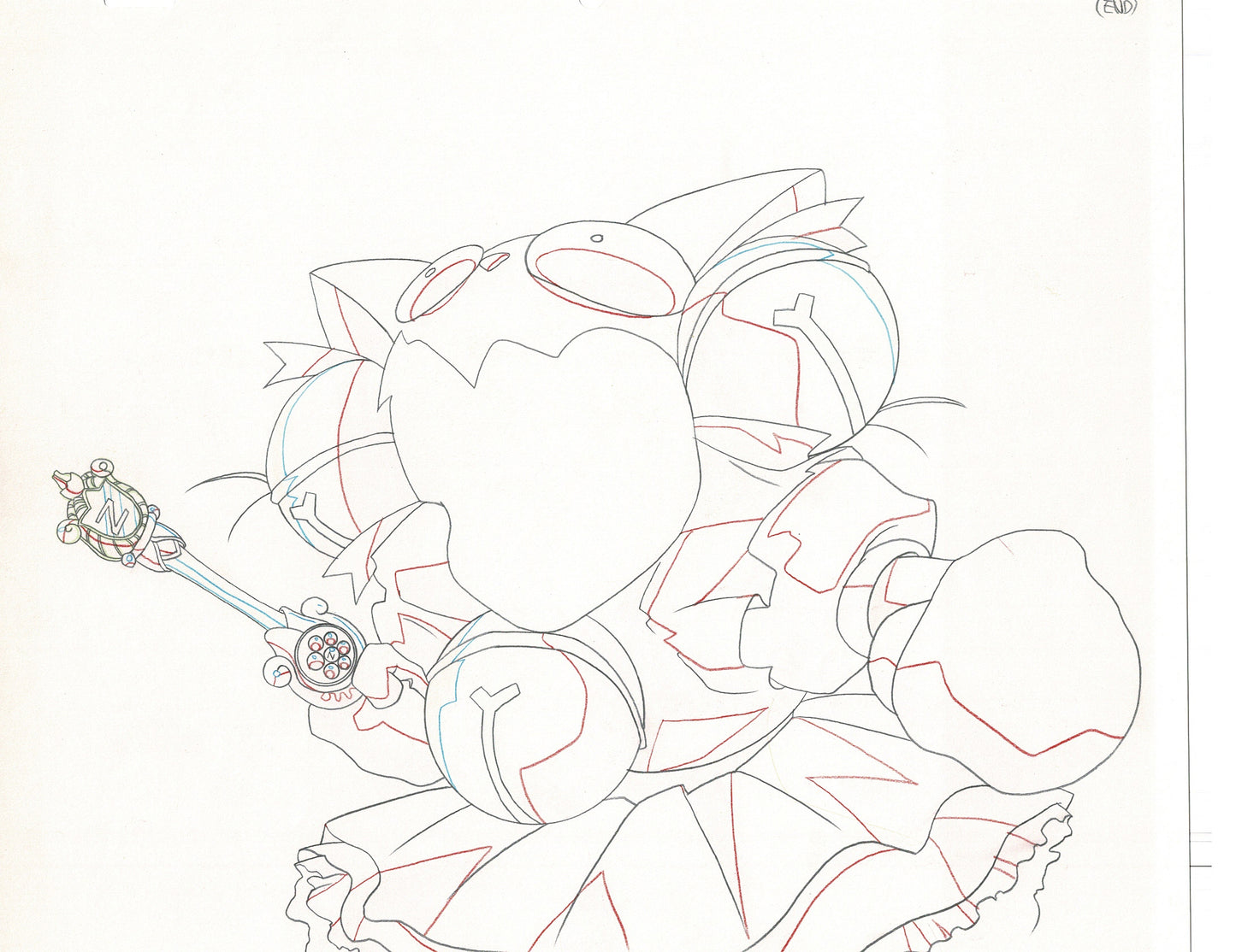 Excel Saga Anime Production Animation Cel Drawing 2000 CE-10