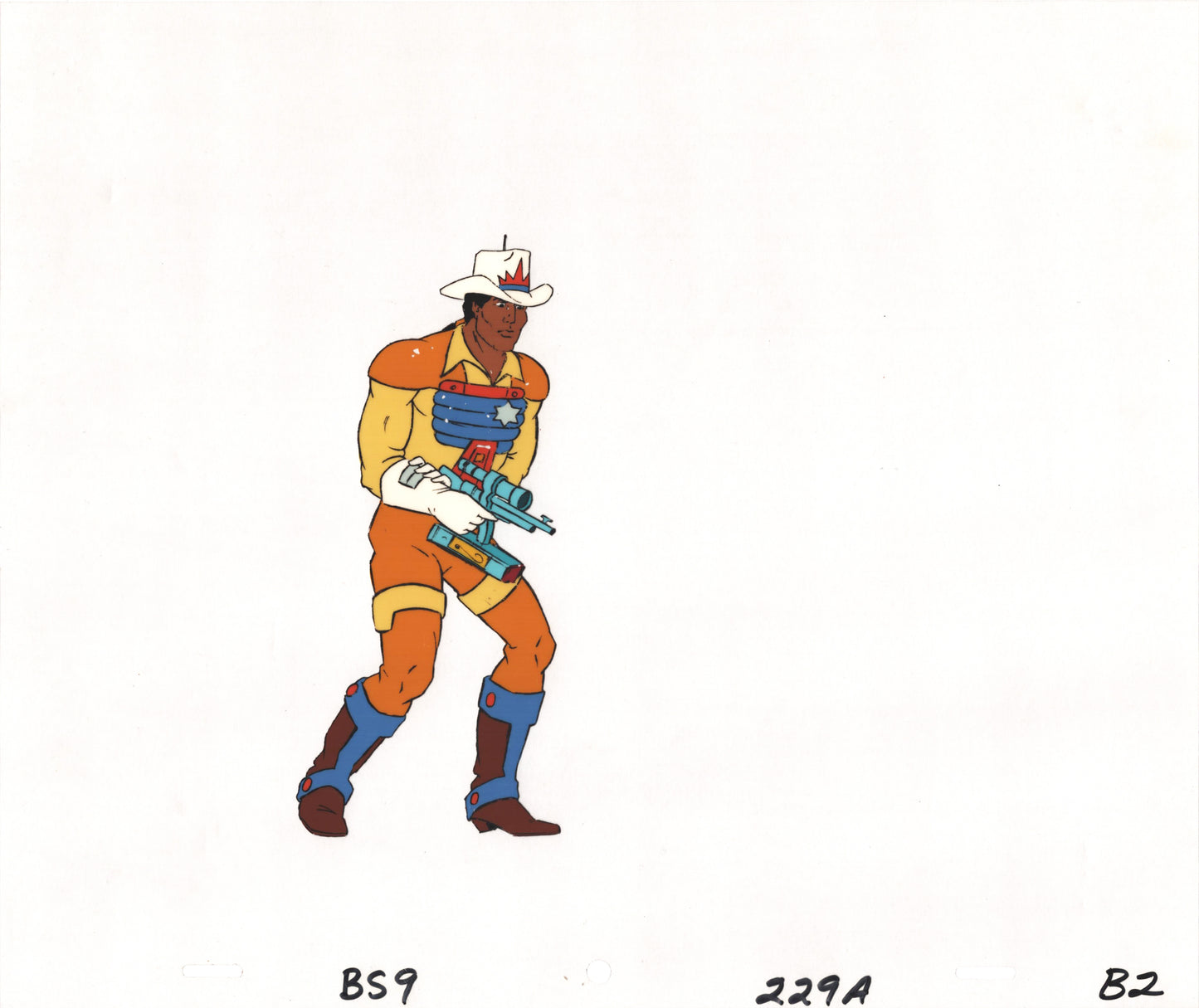 Bravestarr Animation Cartoon Production Cel n Drawing Filmation 1987-8 nb2