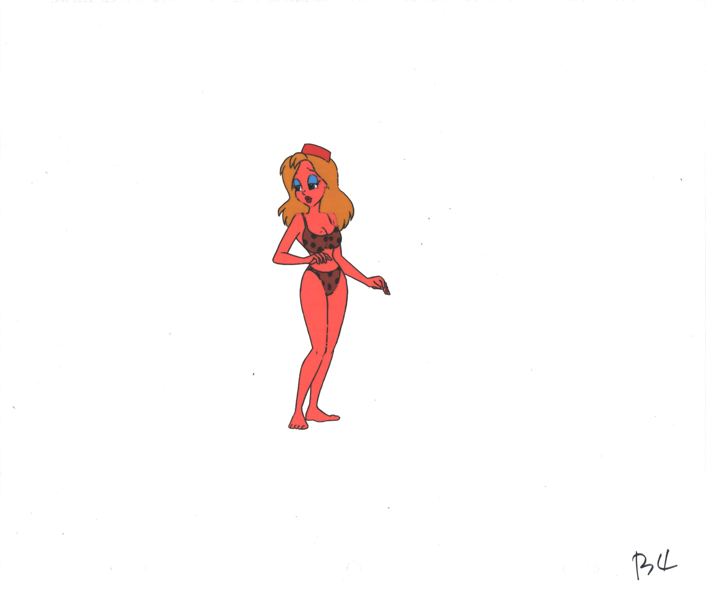 Wacky World of Tex Avery DIC Original Production Animation Cel of Bikini Girl 1997 A-B4A