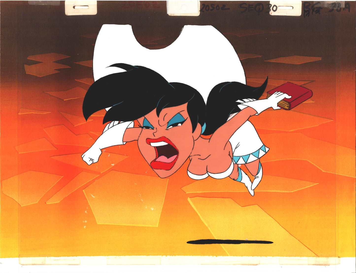 Wacky World Tex Avery 1997 Production Animation Cel DIC Ms Chastity Knott E38a