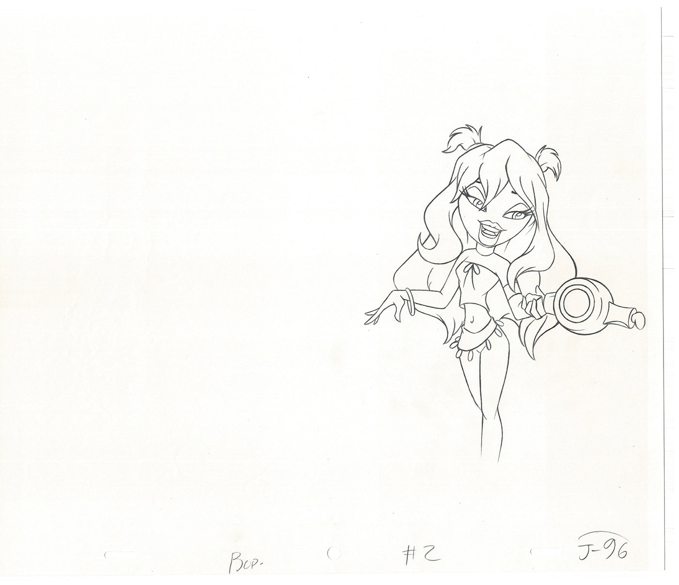 BRATZ Jade Bop-It Toy Commercial Production Animation Cel Drawing 2005 J-028