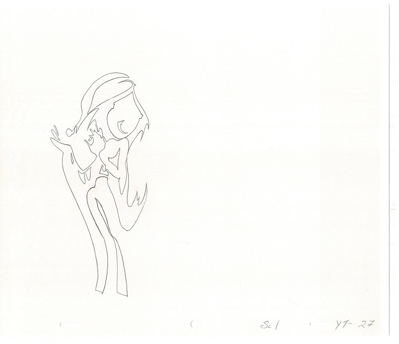 BRATZ Yasmin Bop-It Toy Commercial 2 Production Animation Cel Drawings 2005 K-021